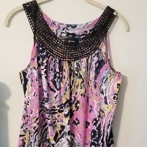 Womens Size Large tanks with crochet top